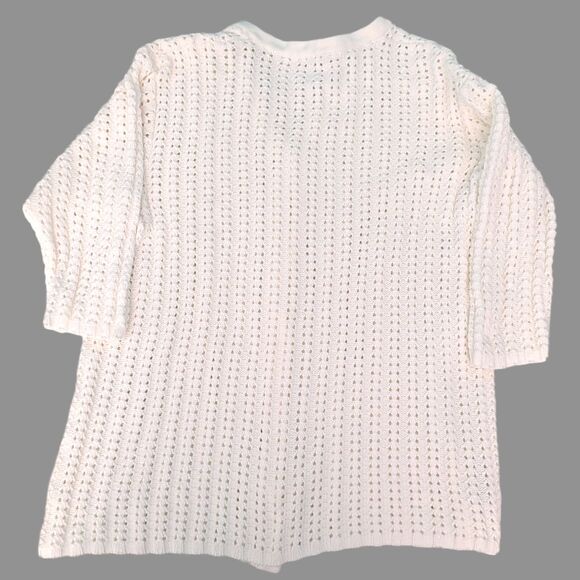 Vintage USB Cardigan Sweater Womens M Knit Chunky Grandmacore Cottagecore Retro - Picture 2 of 8